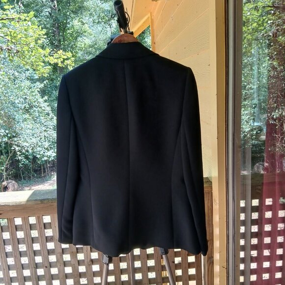 Tahari ASL Jet Black Blazer Polished, Professional, A Timeless Classic Sz 6 - Picture 3 of 11